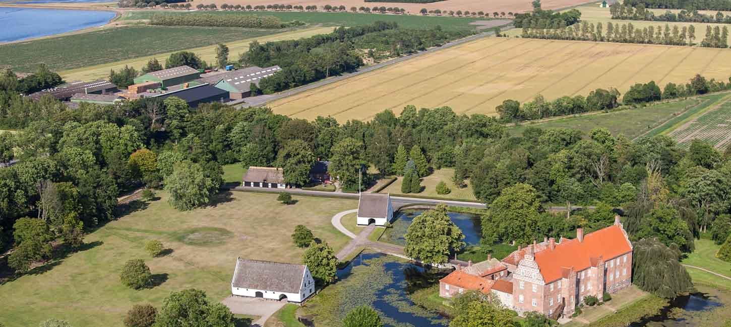 Gyldensteen avlsgård set fra luften
