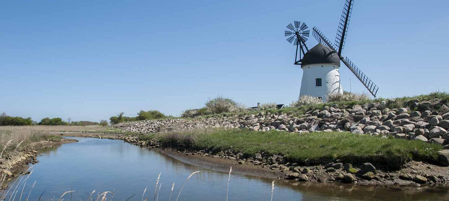 Stegø Mølle ved den blå kløversti fra Bogense