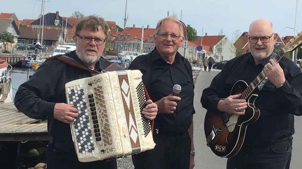 Musikerne i Bogense-bandet Knud Skægs Musikforsyning