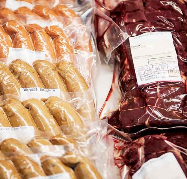 Køddisken i Ditlevsdal Gårdbutik