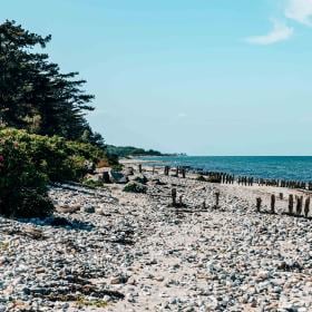 Enebærodde Strand Sommer Landzunge